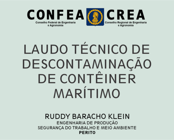 Laudo Técnico de Descontaminação de Contêiner Marítimo